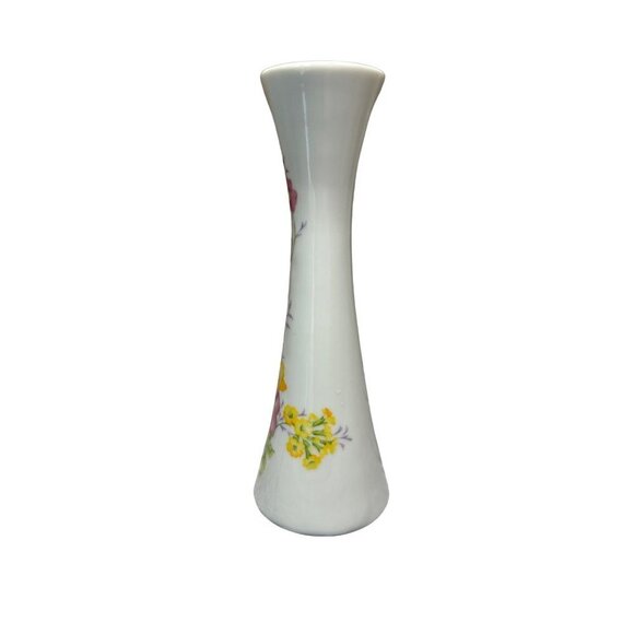 Toscany Collection Vase Bud Porcelain Delicate Flowers & Stems Purple Yellow - Picture 2 of 7